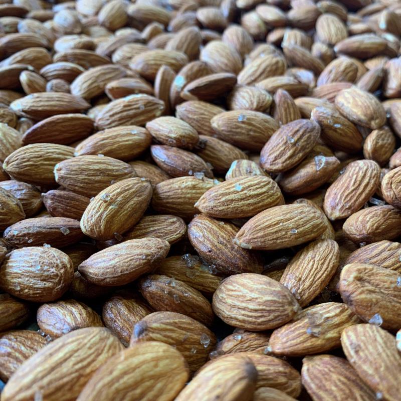 Almonds with Danish juniper smoked salt - 130g