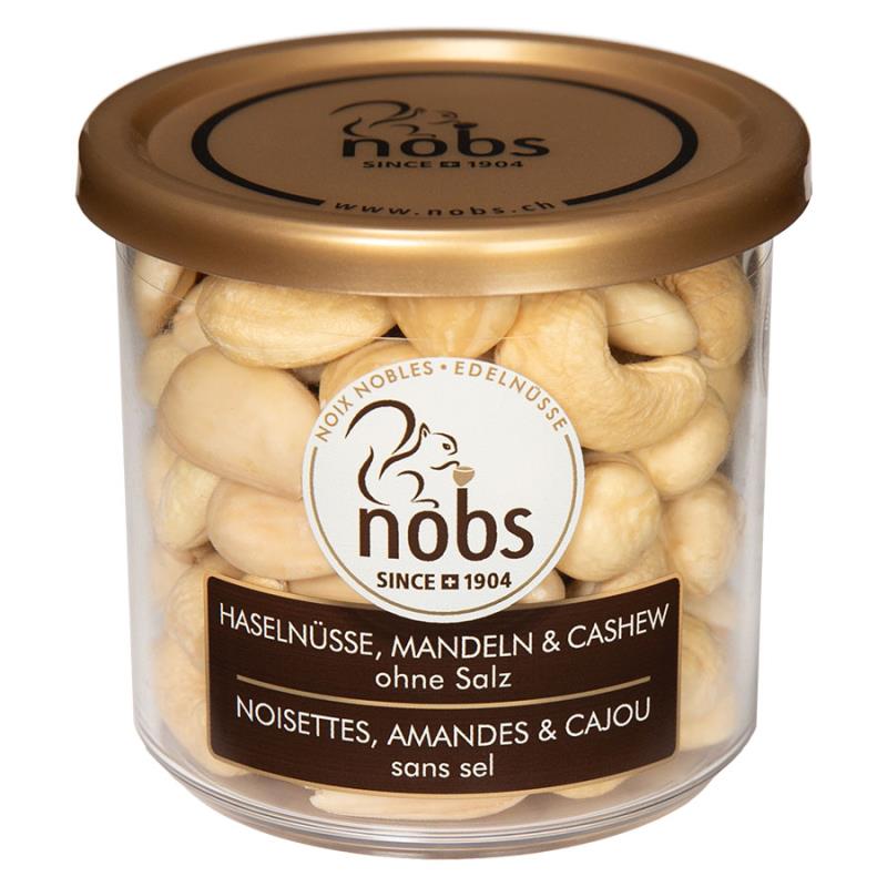 Hazelnuts, almonds & cashews without salt - 120g